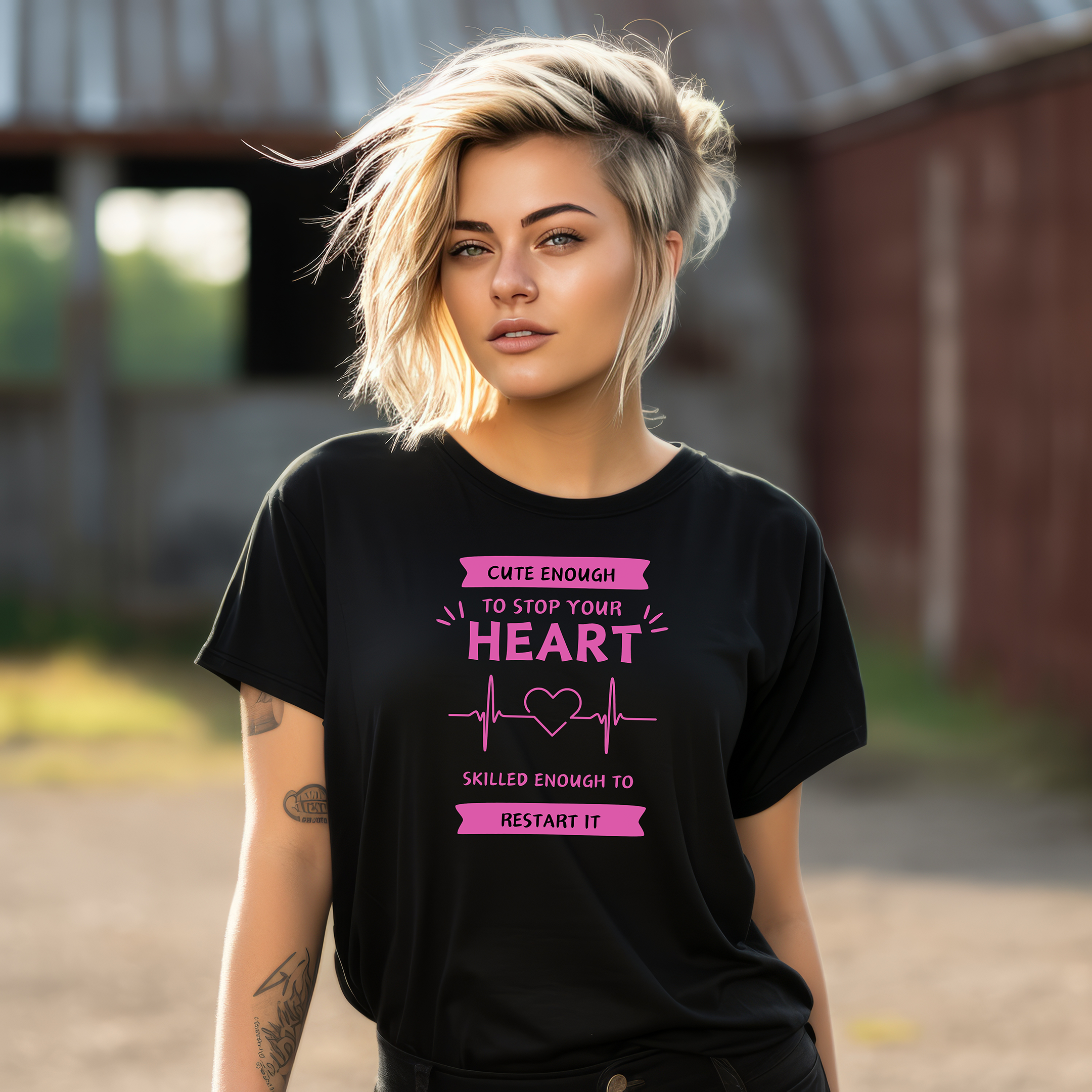 Heartstopper Nurse Tee - Cute & Skilled Statement Shirt